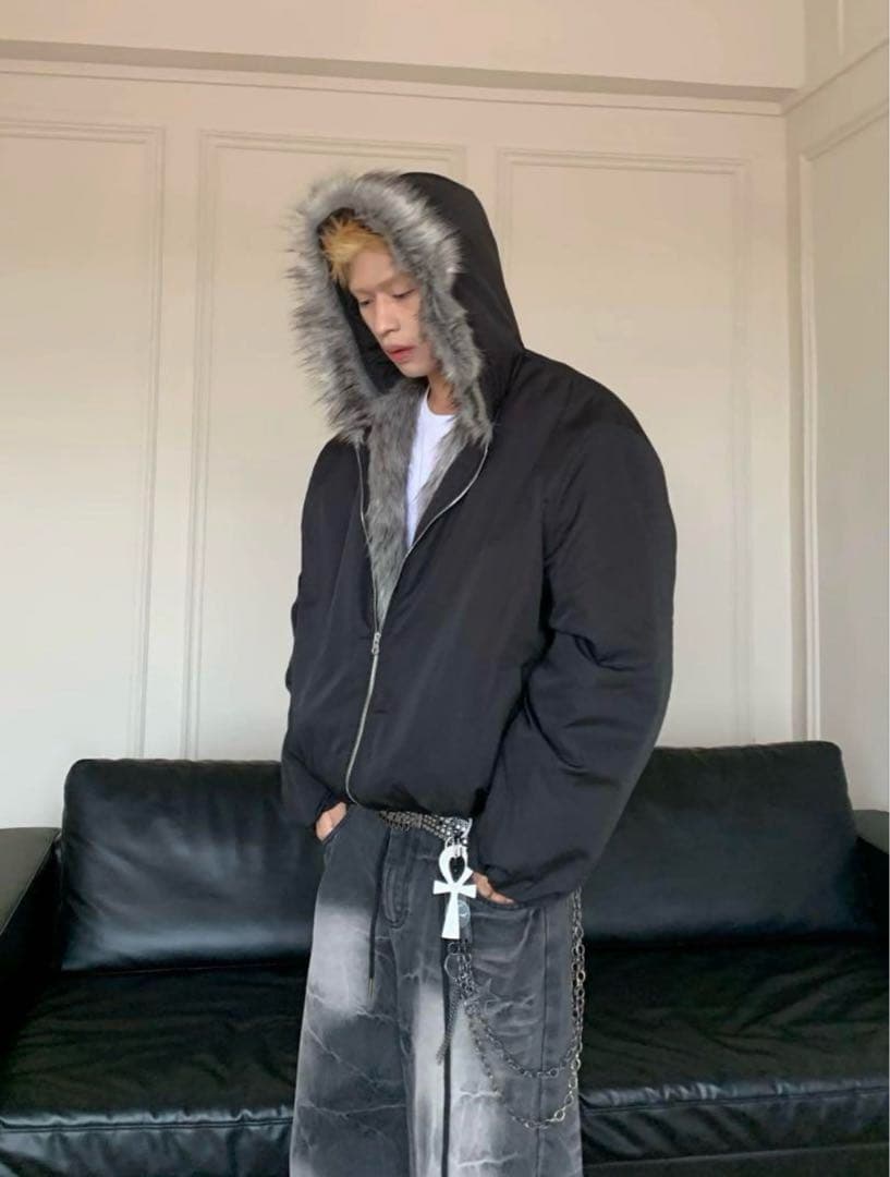 正規品】aoc fur ma-1 down opium y2k 短丈 - メルカリ