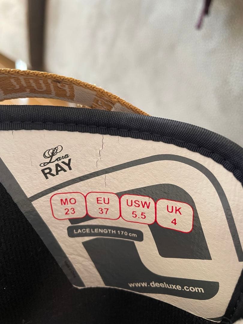 DEELUXEスノーボードブーツ23cm LalaRAYデニムサーモインナー付