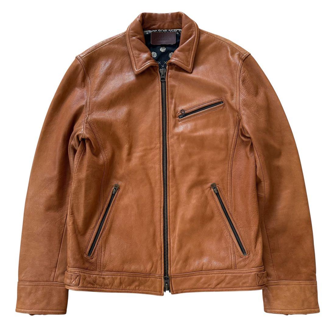 希少XXL】ジャックローズ 裏地総柄 シングルライダースジャケット 山羊