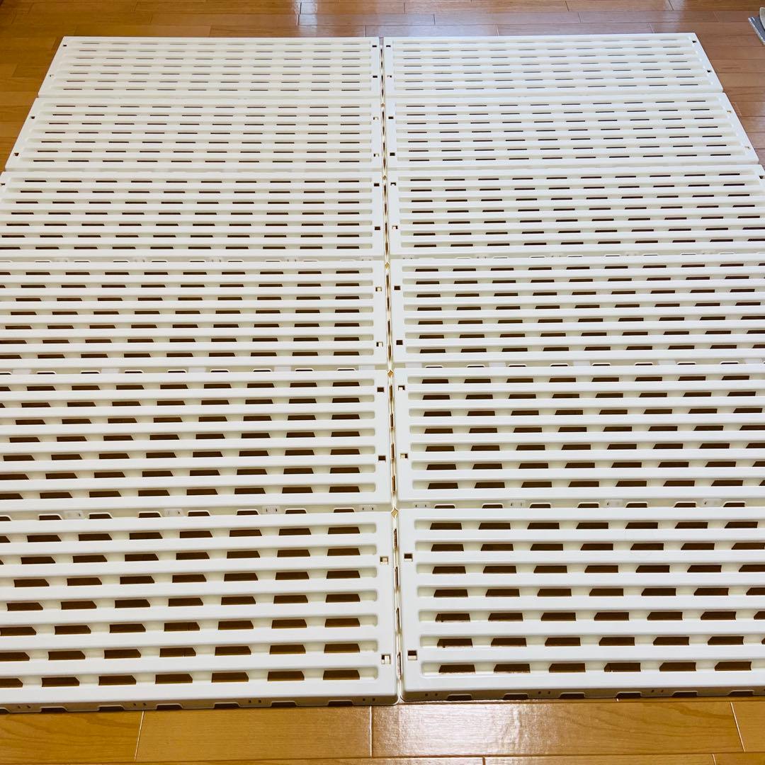 2個セット 蝶プラ工業 すのこベッド エアースリープ アイボリー