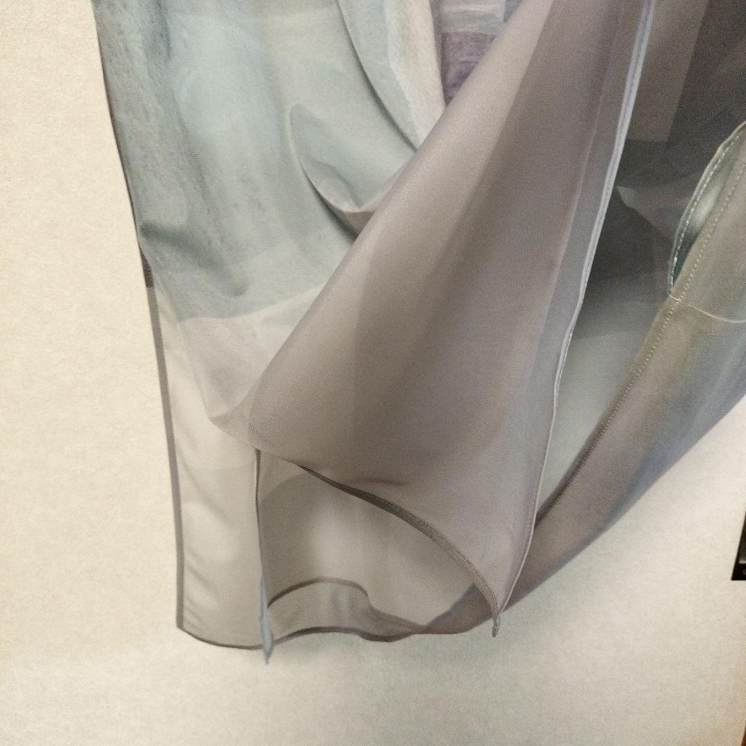 タグ付き 未使用 パブリックトウキョウ 水彩調 ワンピース グレー