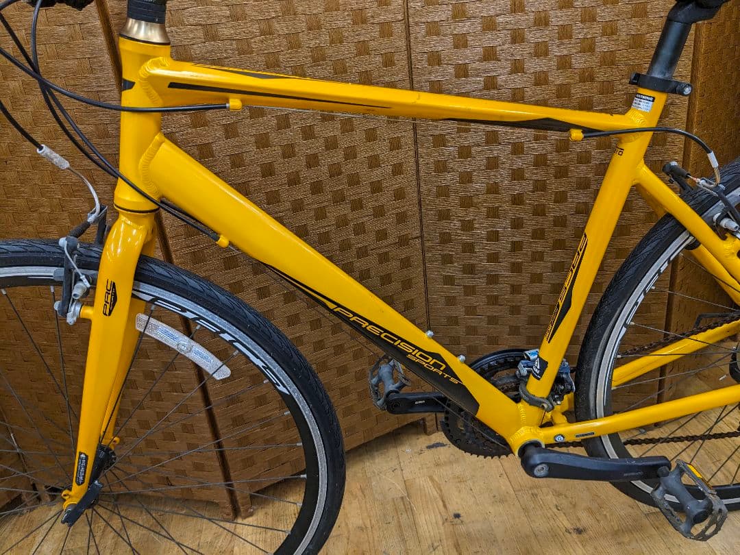 U019 クロスバイク　PRECISION　700×28c イエロー