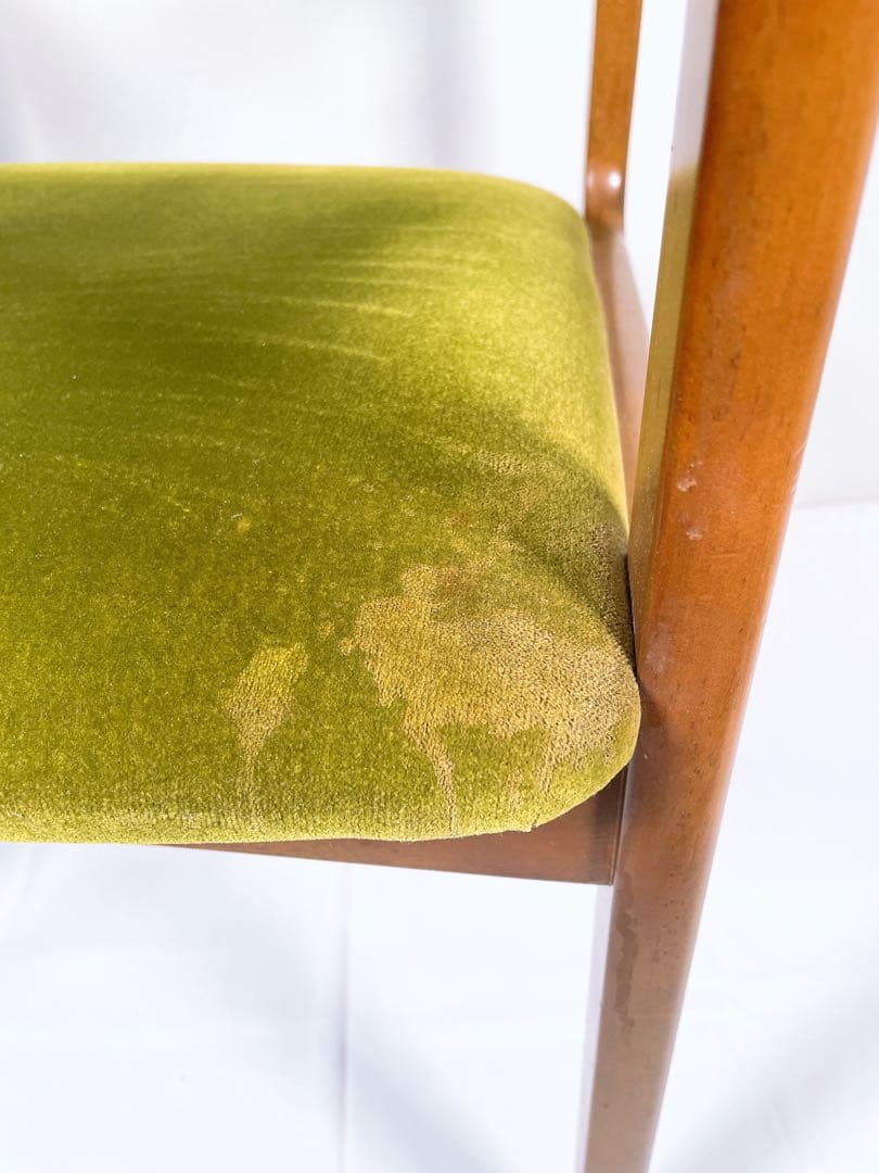 カリモク60+ ダイニングチェア アームチェア モケットグリーン