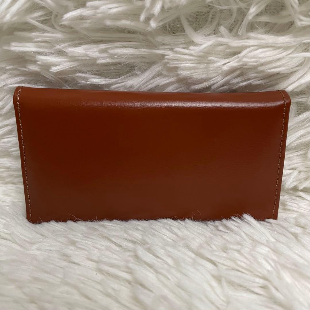 未使用品　ロエベ　6連キーケース アナグラム　チャーム　本革　型押し　金　茶