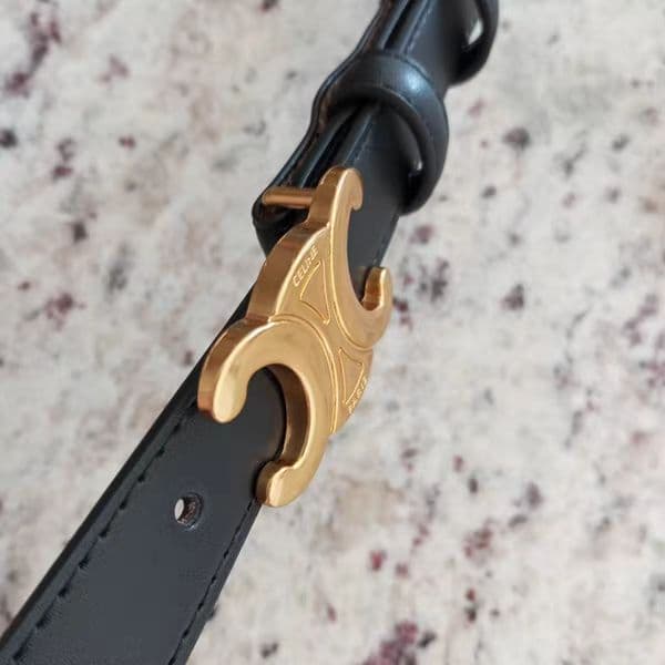 セリーヌ CELINE トリオンフ ベルト 黒 75