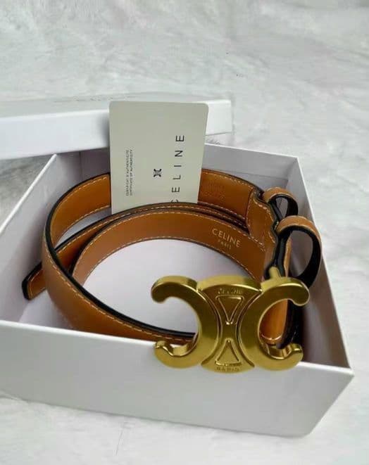 セリーヌ CELINE トリオンフ ベルト 黒 75