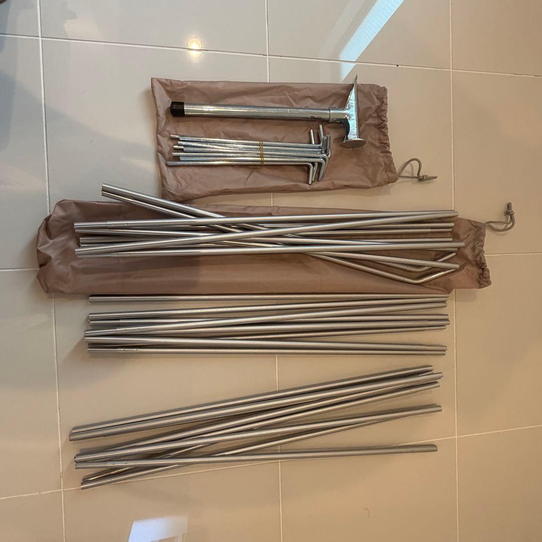 美品 LOGOS Tradcanvas オーニングリビング DUO-BB テント