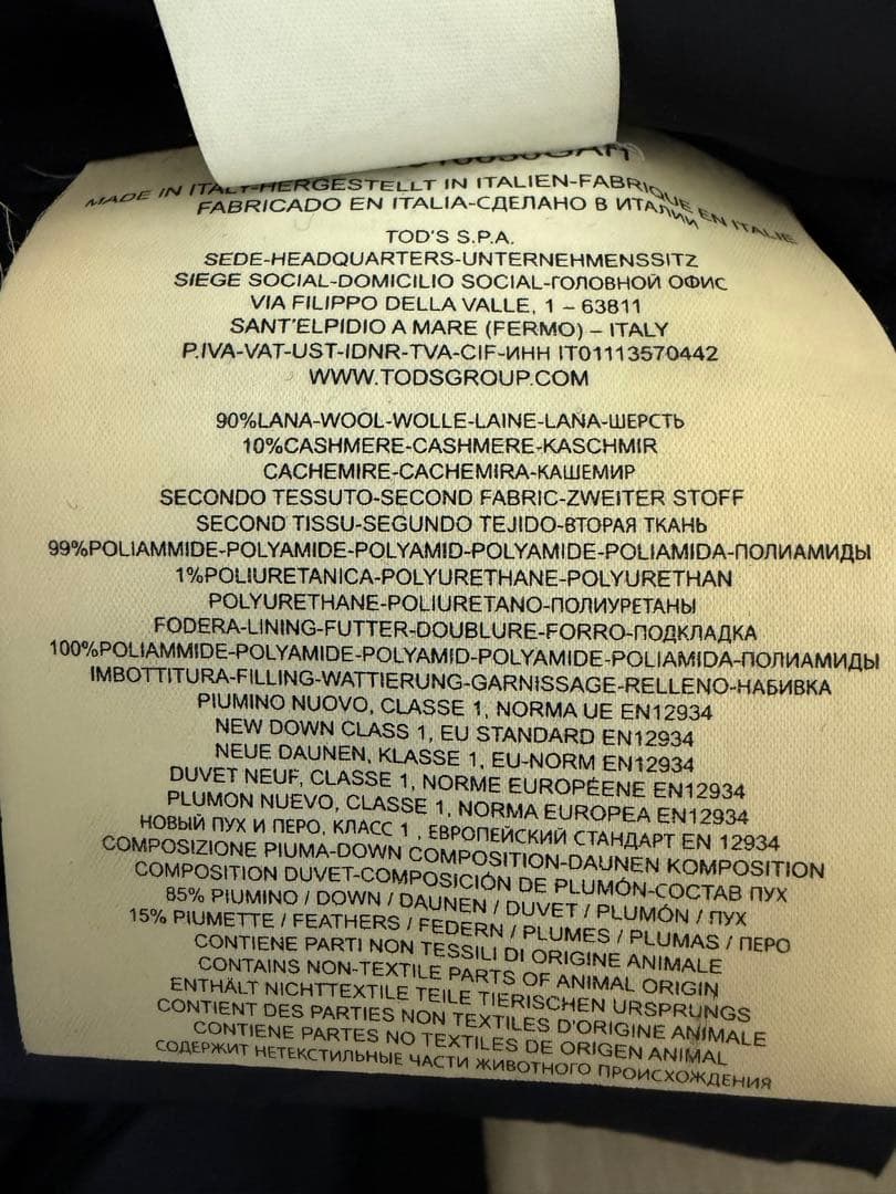 Fay ダウン　ネイビーxxs