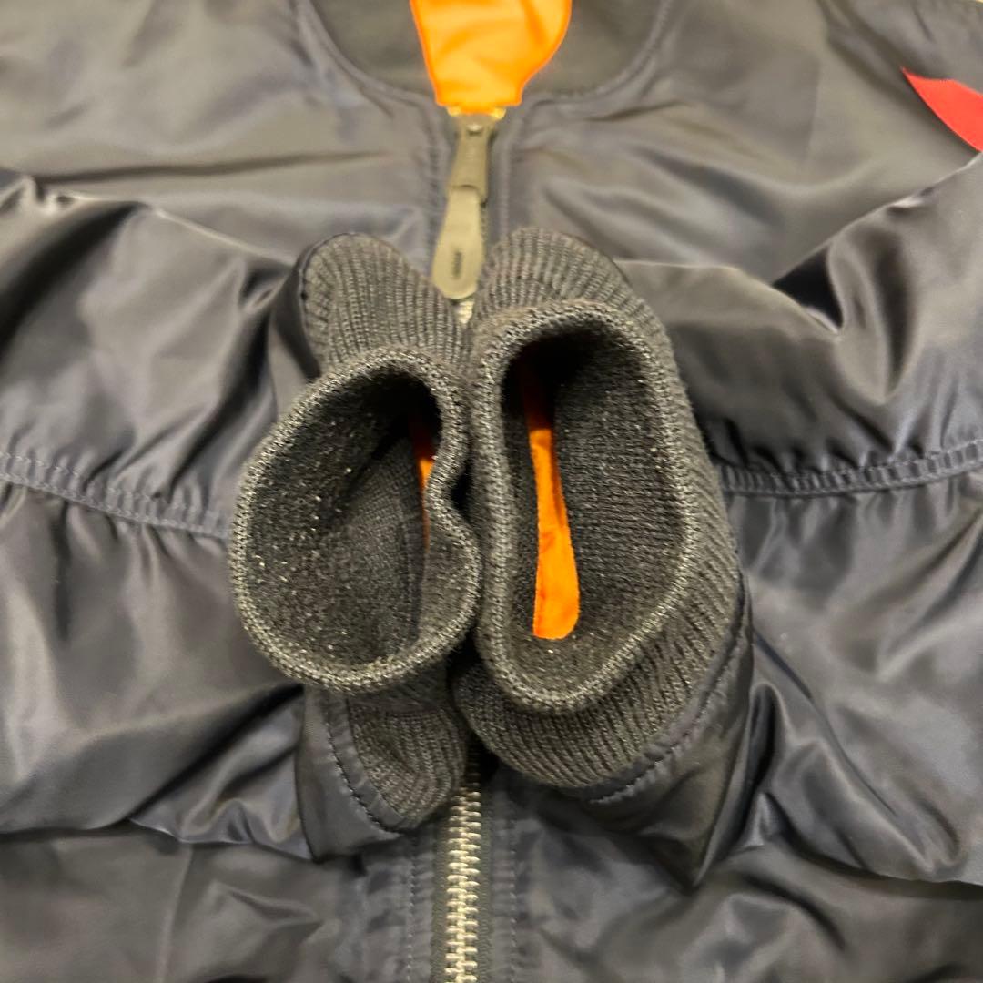 【美品】アルファ ALPHA MA-1 フライトジャケット ネイビー XLサイズ