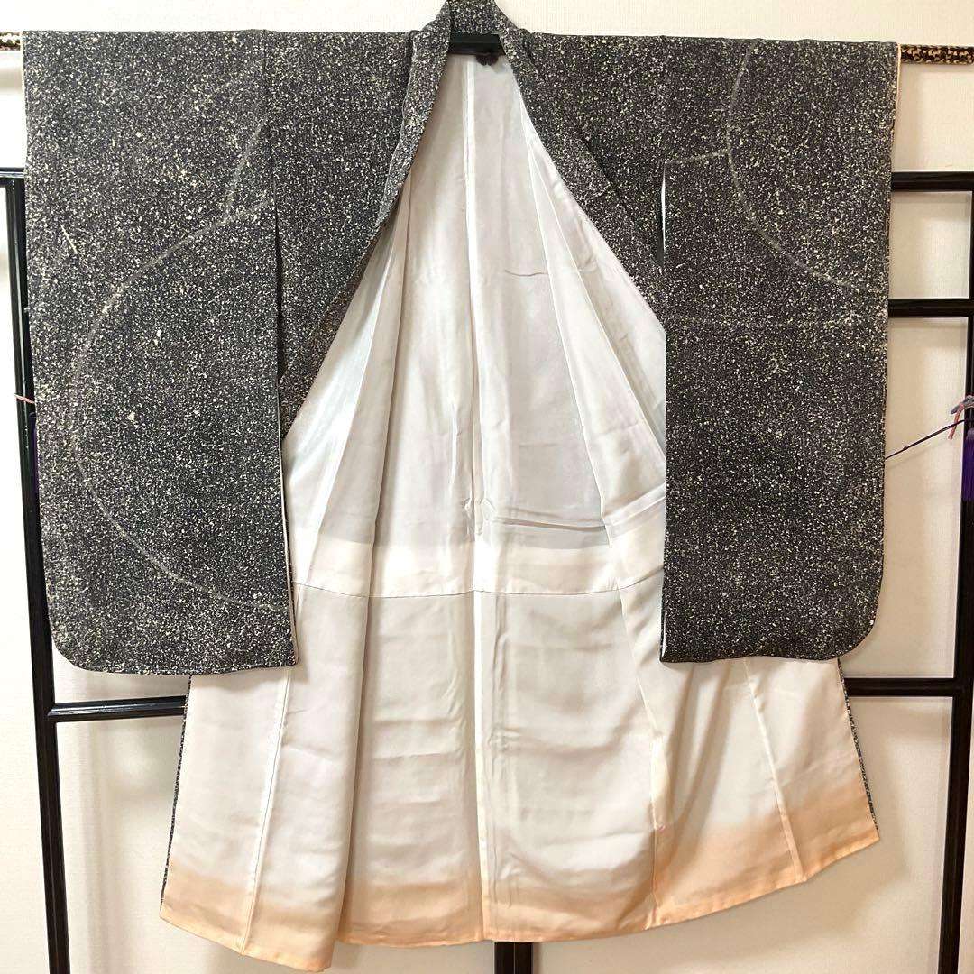 No.74 七五三　7歳　正絹着物フルセット　　　銀河