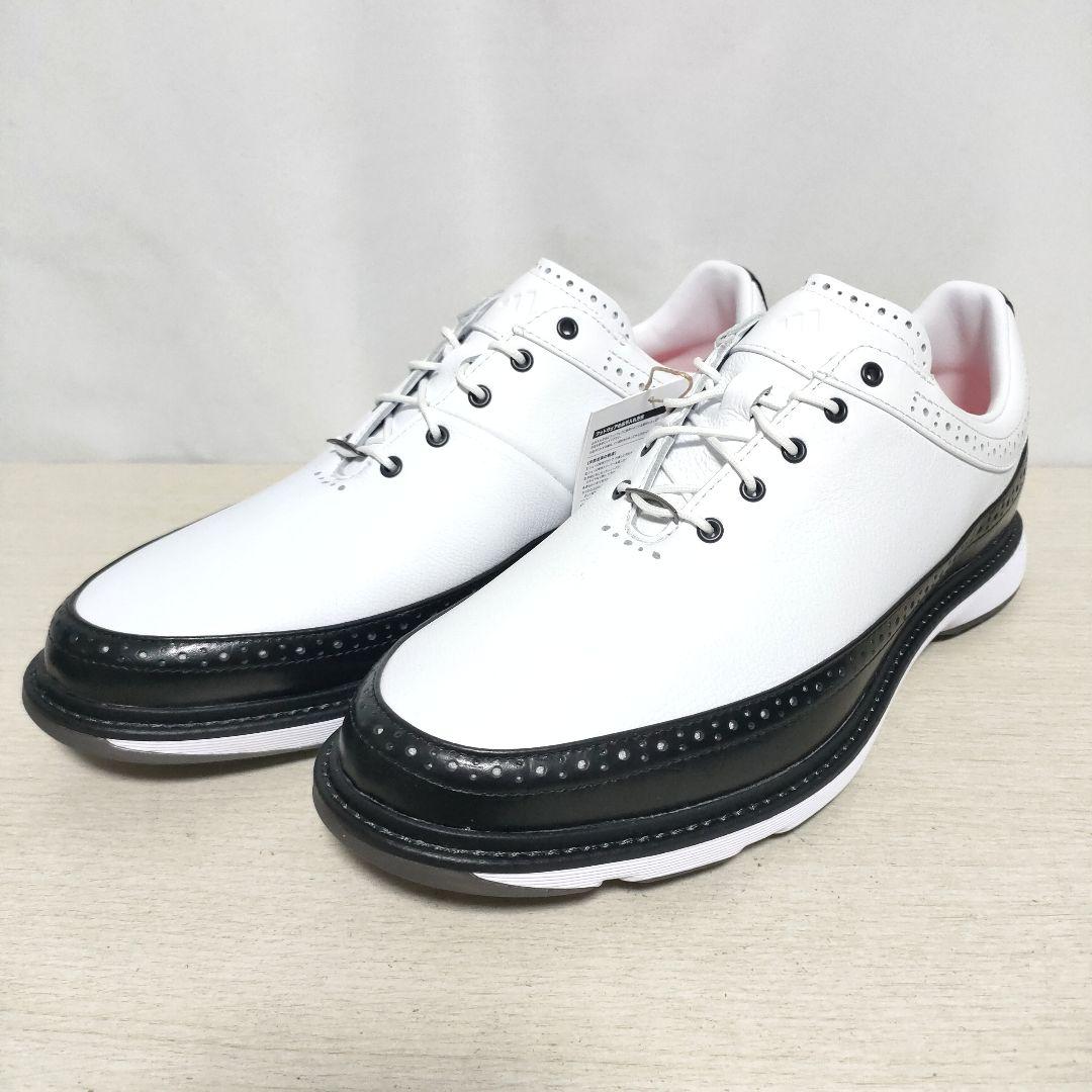 アディダス★ゴルフ★28.0★スパイクレス★レザーシューズ★ウィングチップ★防水