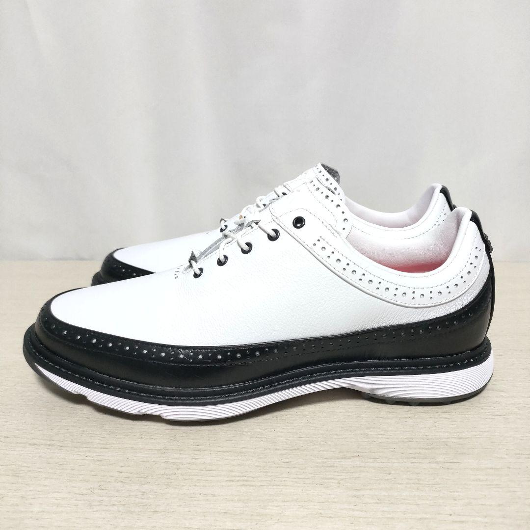 アディダス★ゴルフ★28.0★スパイクレス★レザーシューズ★ウィングチップ★防水