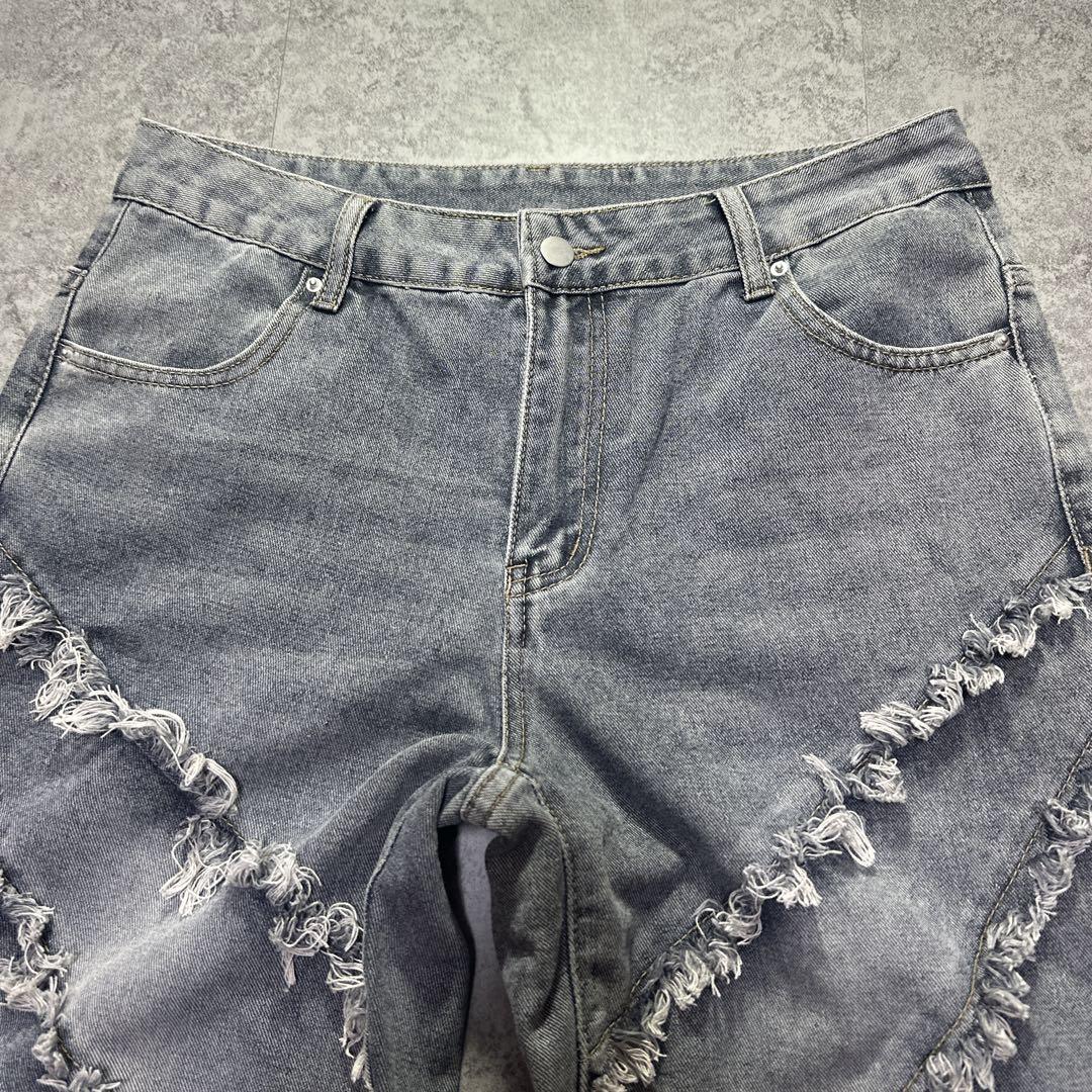00s【archive】wide denim /Y2K/opium/fringe - メルカリ