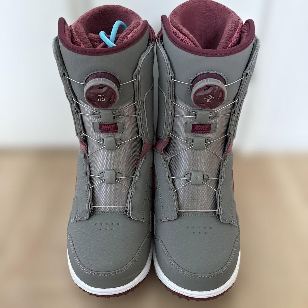廃盤NIKE スノーボード ブーツ 25cm グレー ワインレッド 水色 中古