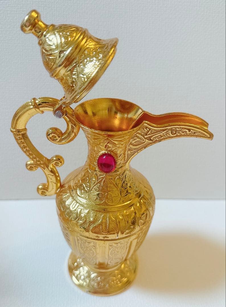 【新品】3点セット トルコ産 ウォーターポット ミニカップ スプーン付きポット