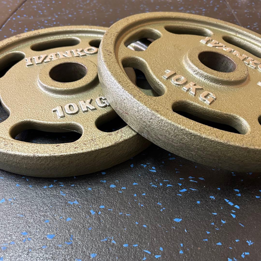 IVANKO イヴァンコ 50mm径オリンピックプレート 10kg×2枚