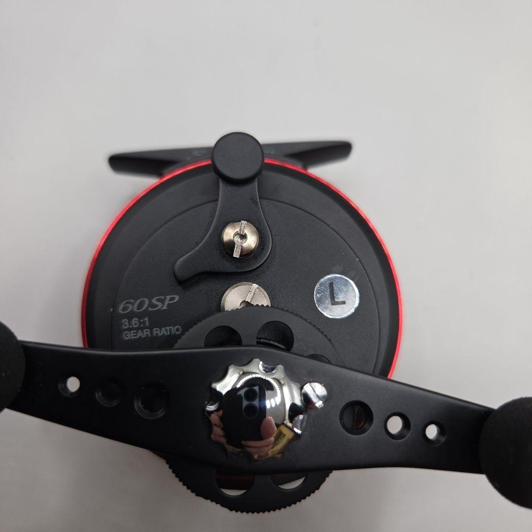 SHIMANO セイハコウ 60SP チヌ・石鯛　左巻リール 収納ケース付