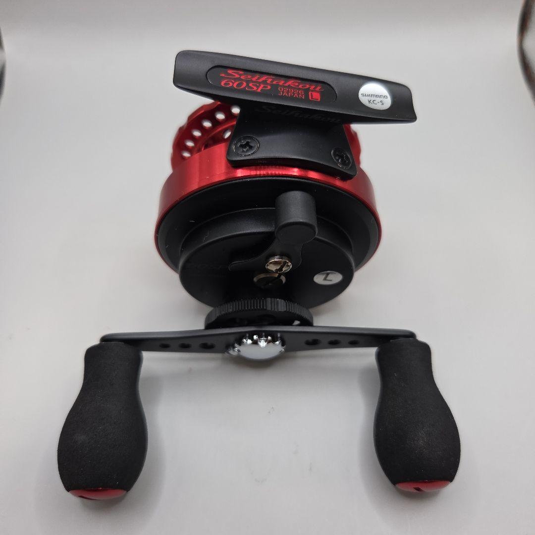 SHIMANO セイハコウ 60SP チヌ・石鯛　左巻リール 収納ケース付