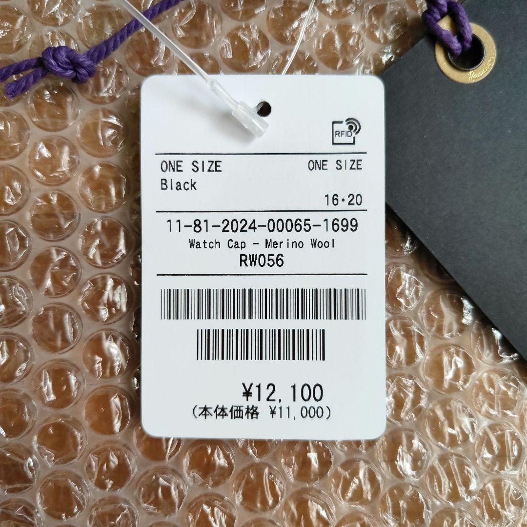ニードルス　ワッチキャップ メリノウール　RW056E　ブラック　新品