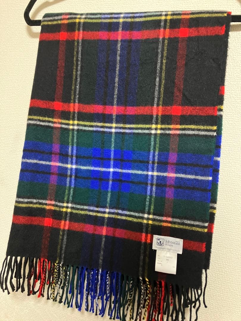 カシミヤ100% ジョンストンズ　大判ストール 別注　セオリー