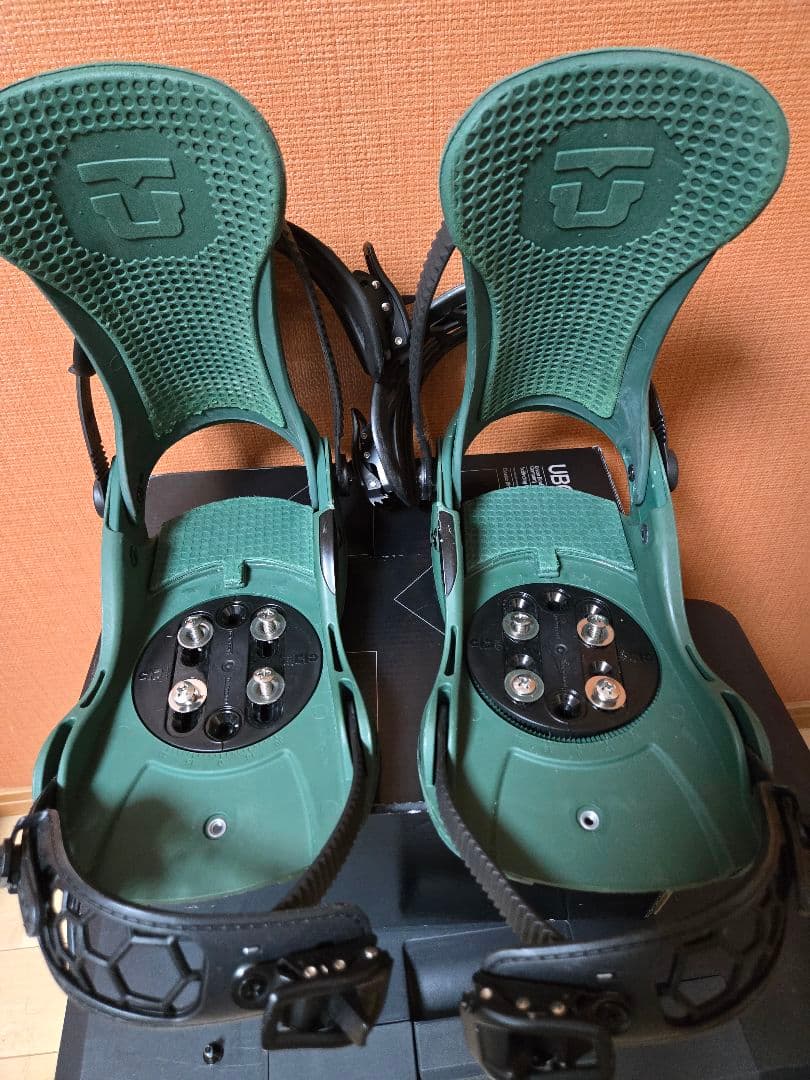 20.21年UNION スノーボードビンディング グリーンM