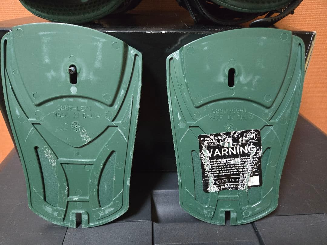 20.21年UNION スノーボードビンディング グリーンM