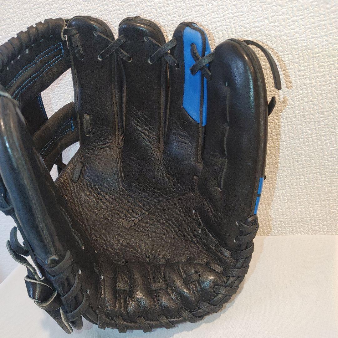 NIKE　軟式　内野手　ブラック×ブルー