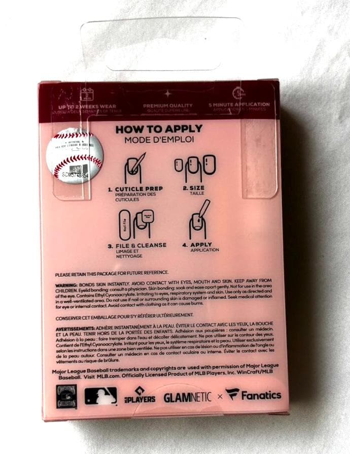 新品 LA ドジャース つけ爪 30枚入り（15サイズ 接着剤付き