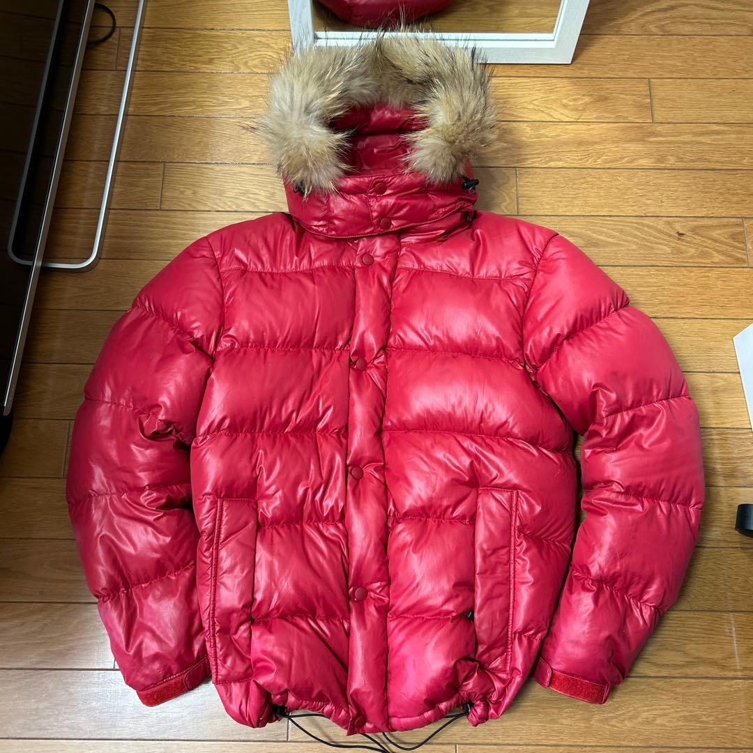 希少 Camp7 00s ファーダウンジャケット 光沢 お兄系 ギャル y2k