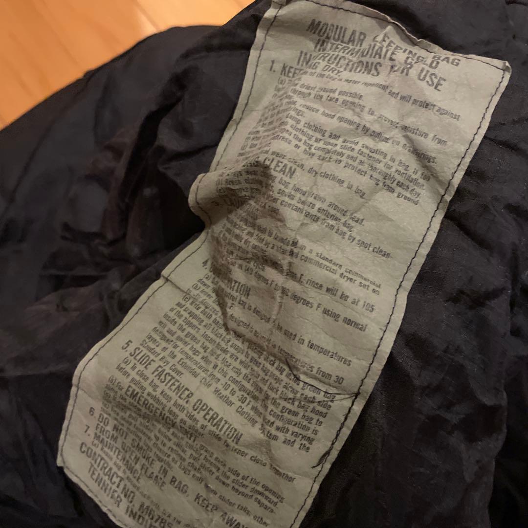 米軍放出品　寝袋　シュラフ　三点セット