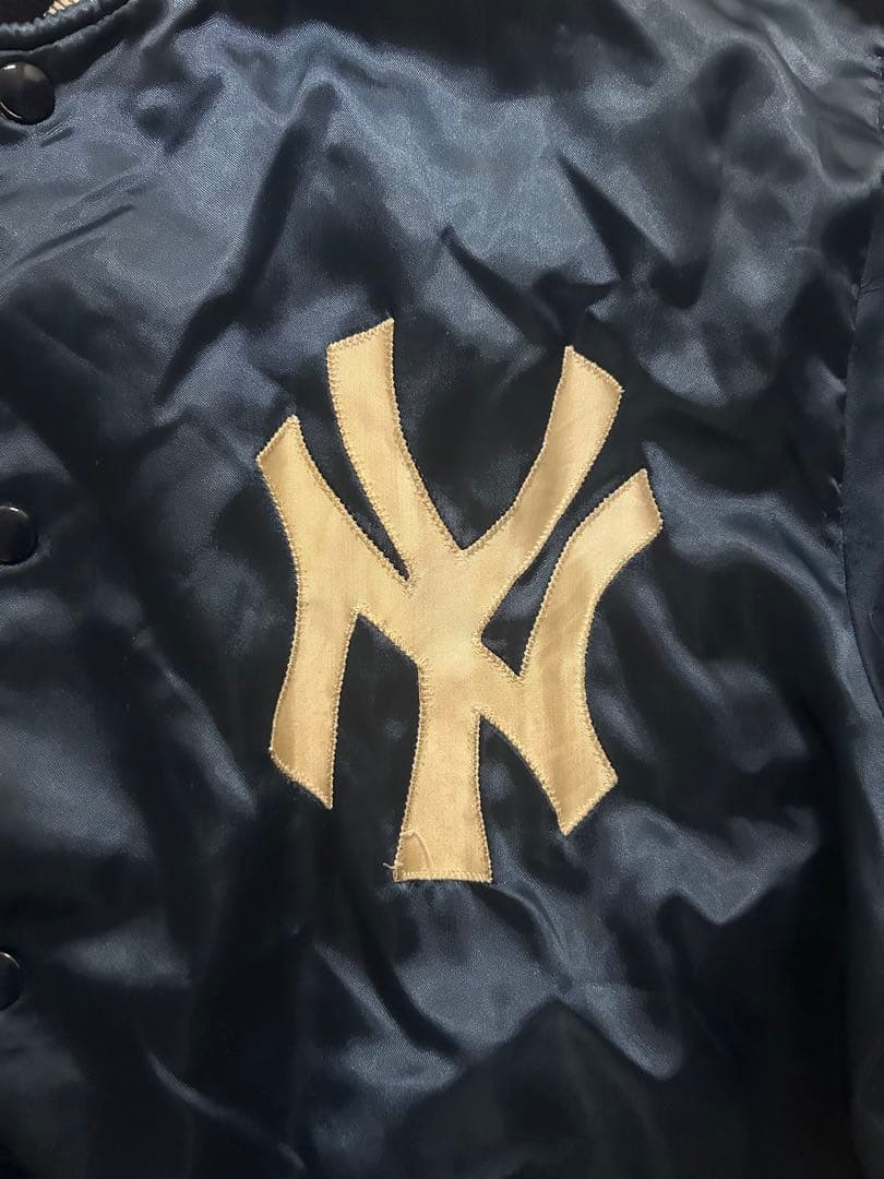 USA製80s New York Yankees スタジャン ネイビー