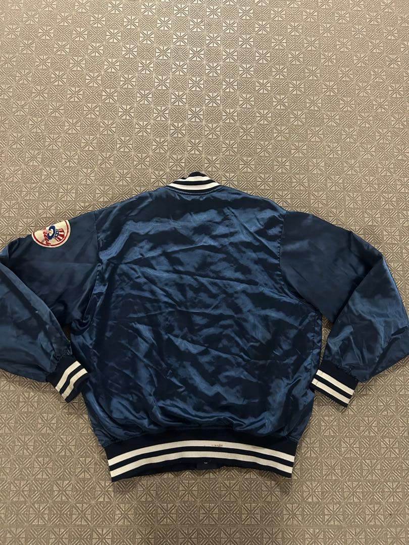 USA製80s New York Yankees スタジャン ネイビー