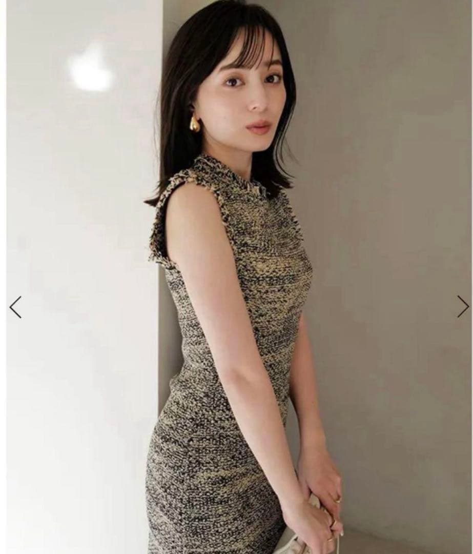 Ribbon pocket studded sweat skirt