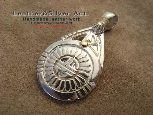 ネックレスサンフェイス　ペンダントトップ（ホピ族）スターリング925 ネックレス