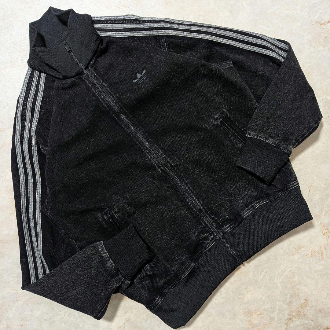 完売品★極美品 adidasファイヤーバードデニムジャケット ブラックL