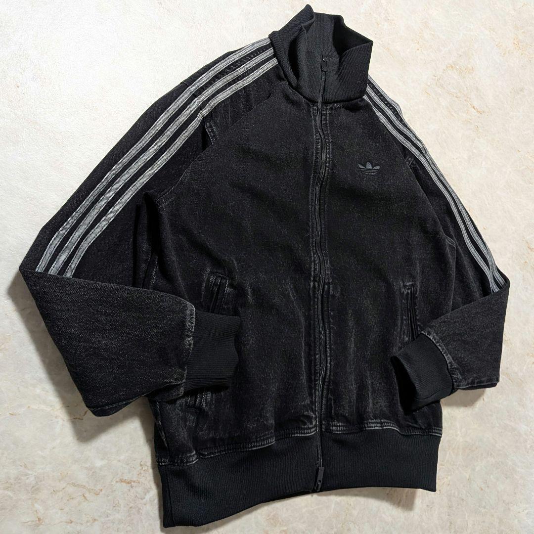 完売品★極美品 adidasファイヤーバードデニムジャケット ブラックL