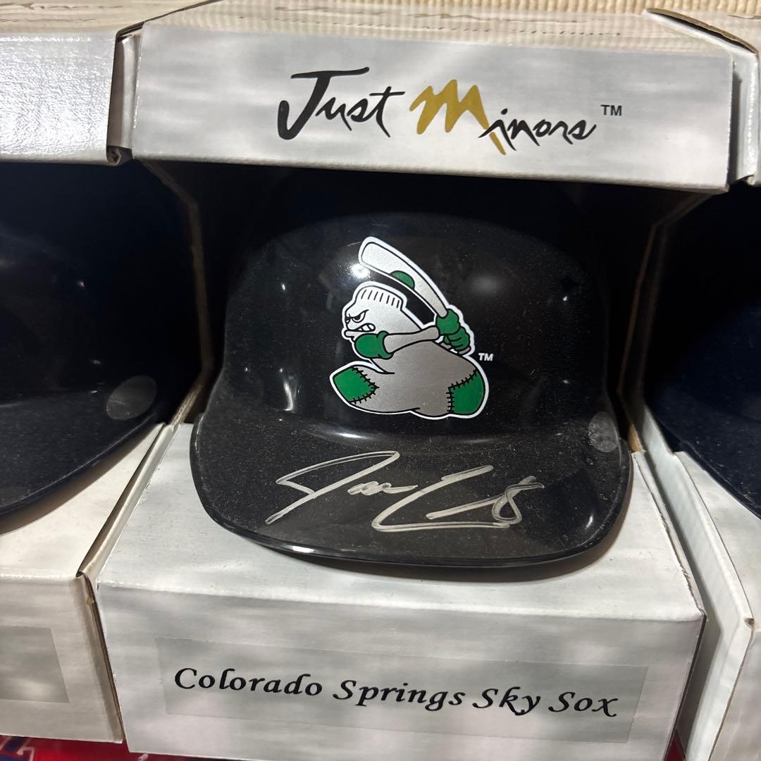 MLB ミニヘルメット サイン入り Just Minors 6個セット