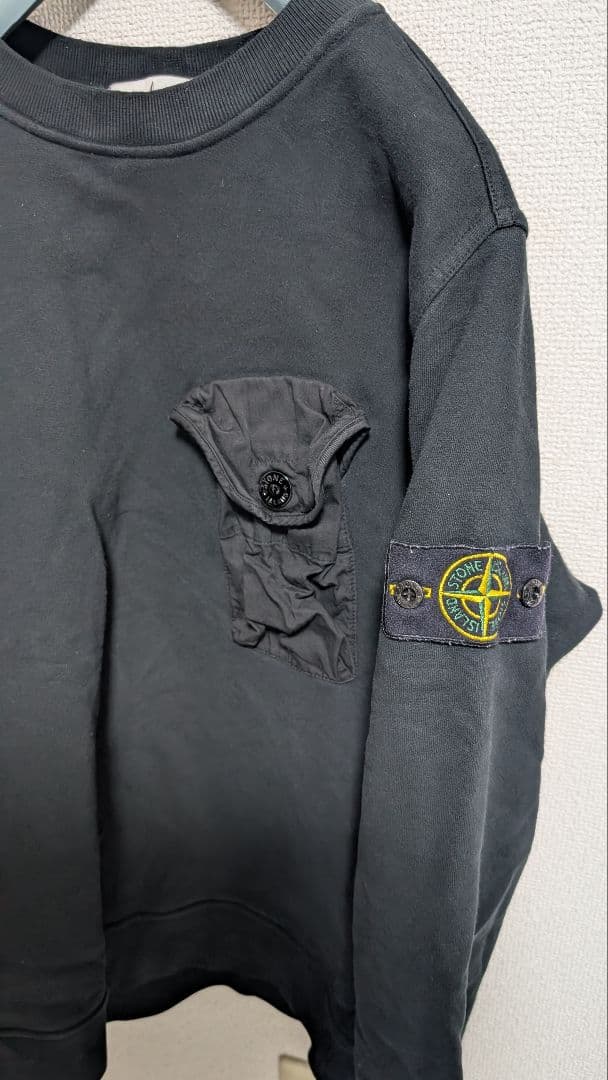 トップス Stone  21AW Pocket Crew Swetshirt