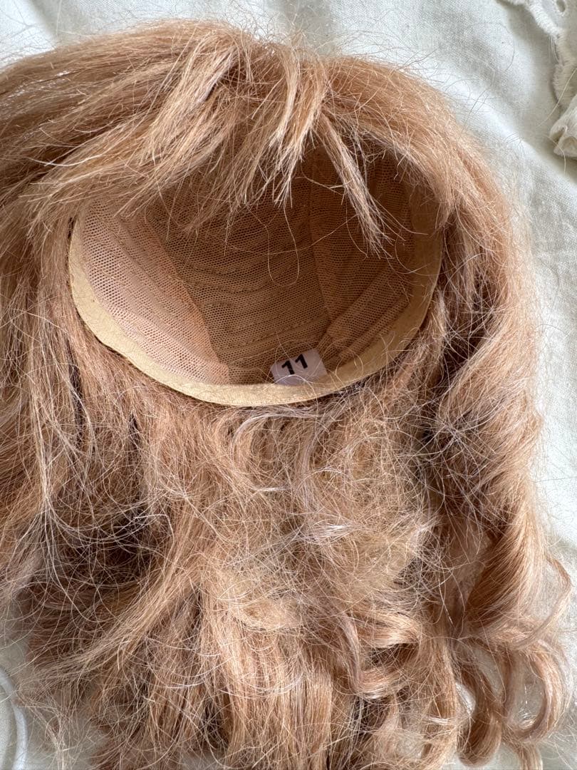 アンティークビスクドール用モヘアウィッグ(サイズ11)