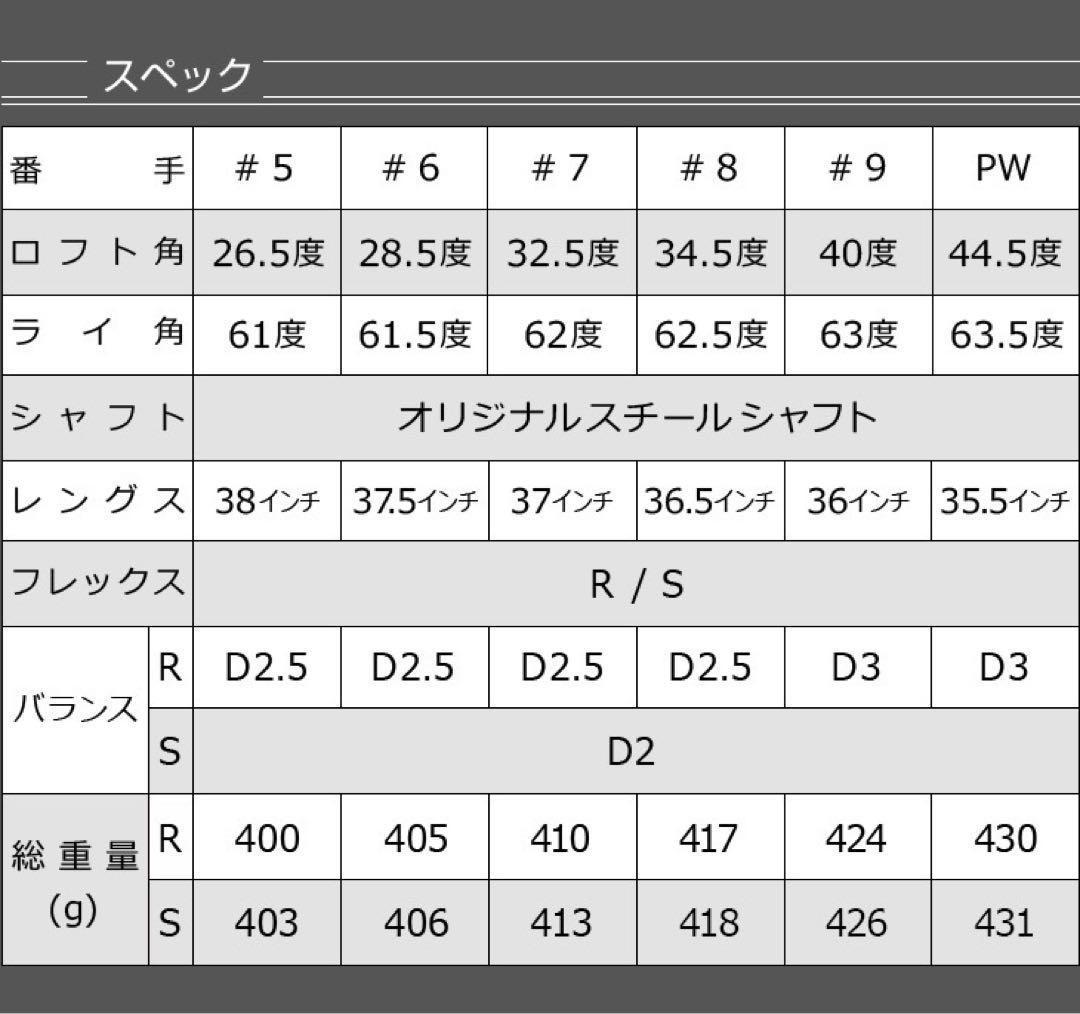 ★6本セット★ ダイナミクス アイアン スチール仕様 ★番手を超えた爆飛び性能!