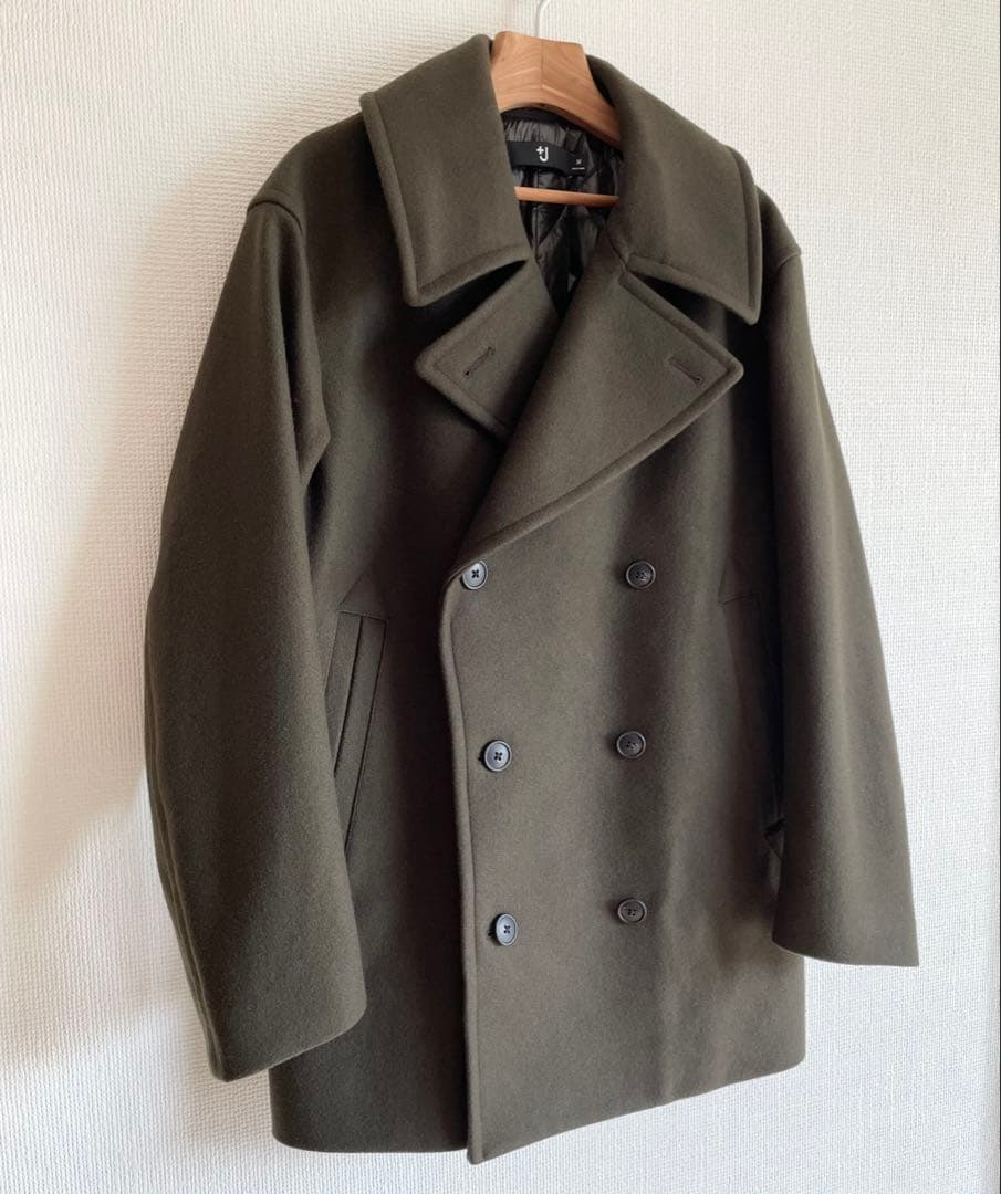UNIQLO ユニクロ +J ウールブレンドオーバーサイズピーコート　サイズM