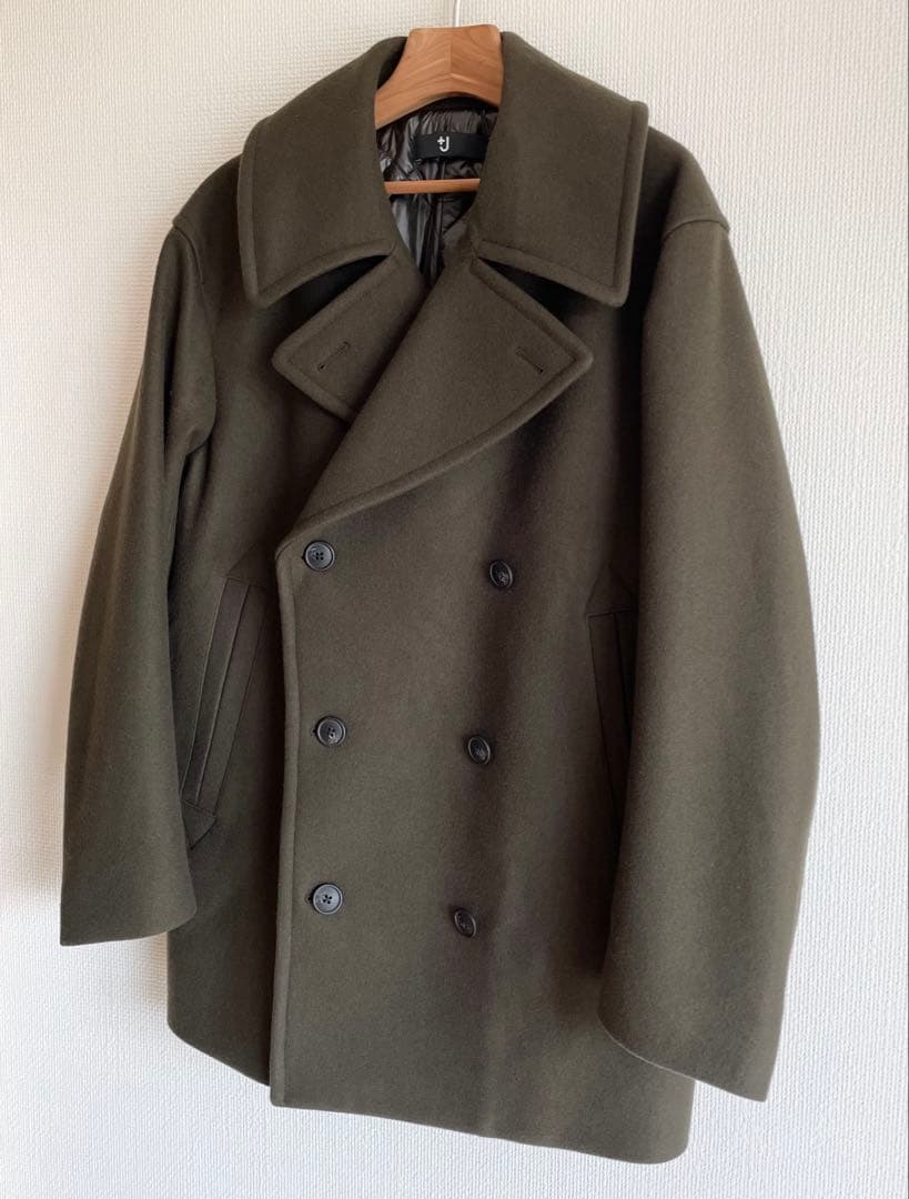 UNIQLO ユニクロ +J ウールブレンドオーバーサイズピーコート　サイズM