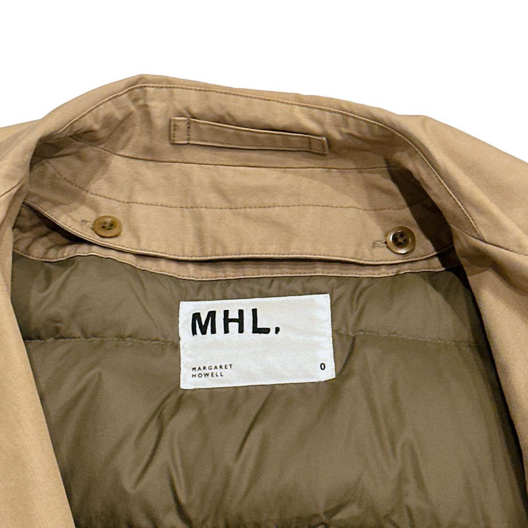 マーガレットハウエル　MHL ライナー　ダウン　ステンカラー　コート　ベージュ