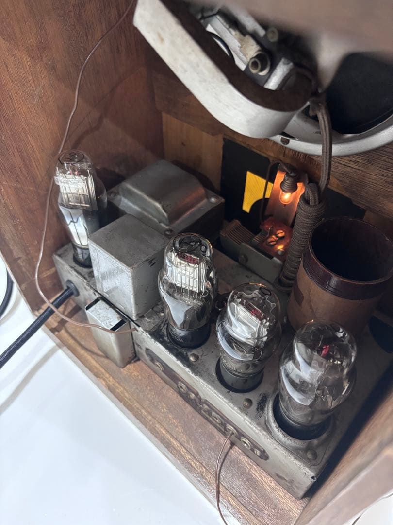 レトロ 戦前 真空管ラジオ コンドルラジオ受信機 RC-300 並4 整備済