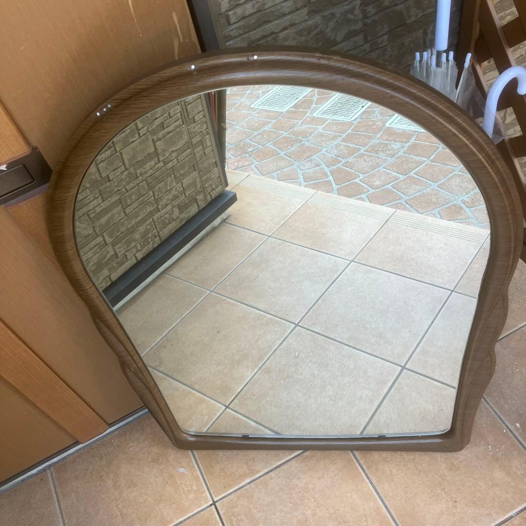 北欧ヴィンテージ ウォールミラー アーチミラー　特大　ビンテージ　アンティーク