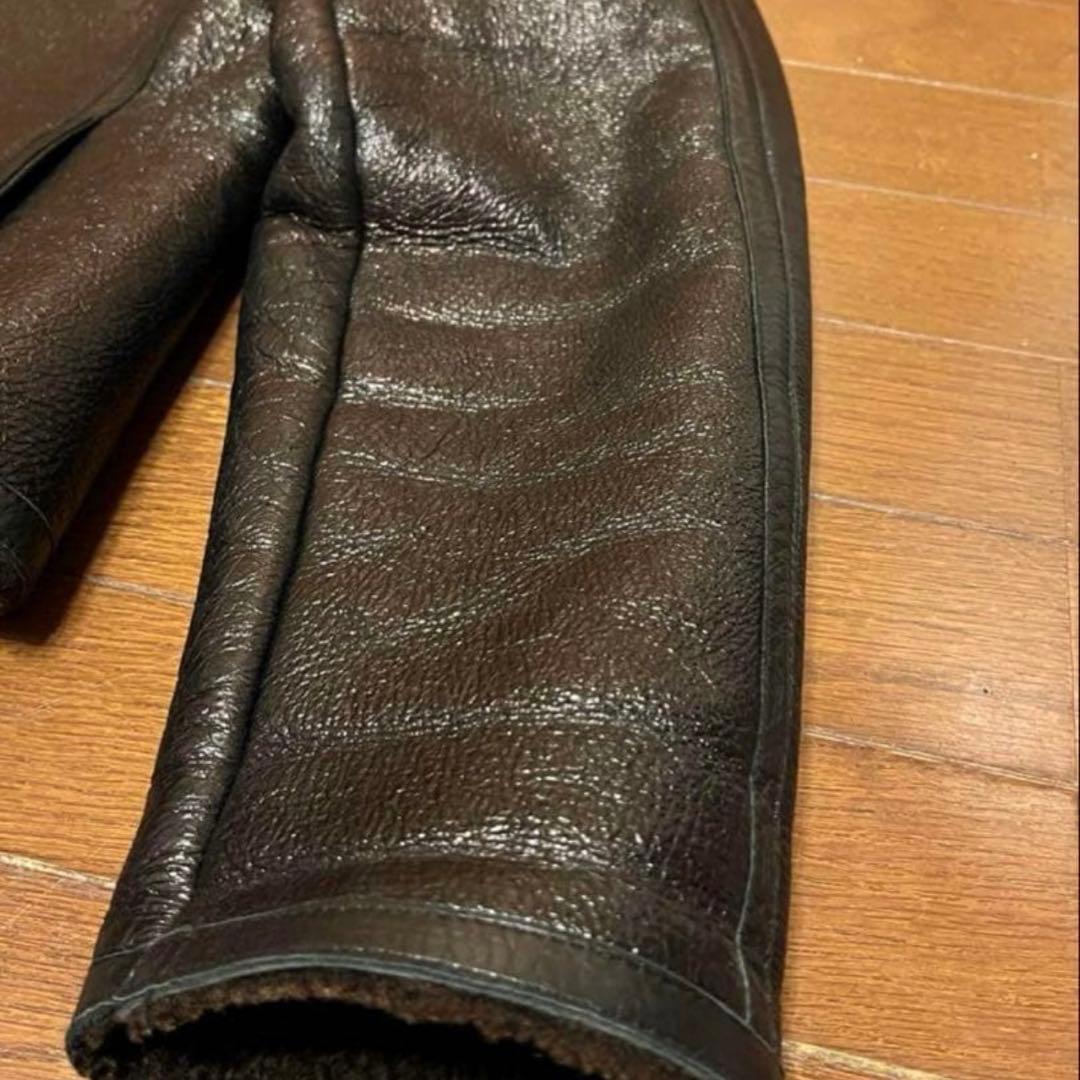 KENZO ケンゾー　ブラウンレザージャケット　B-3 美品