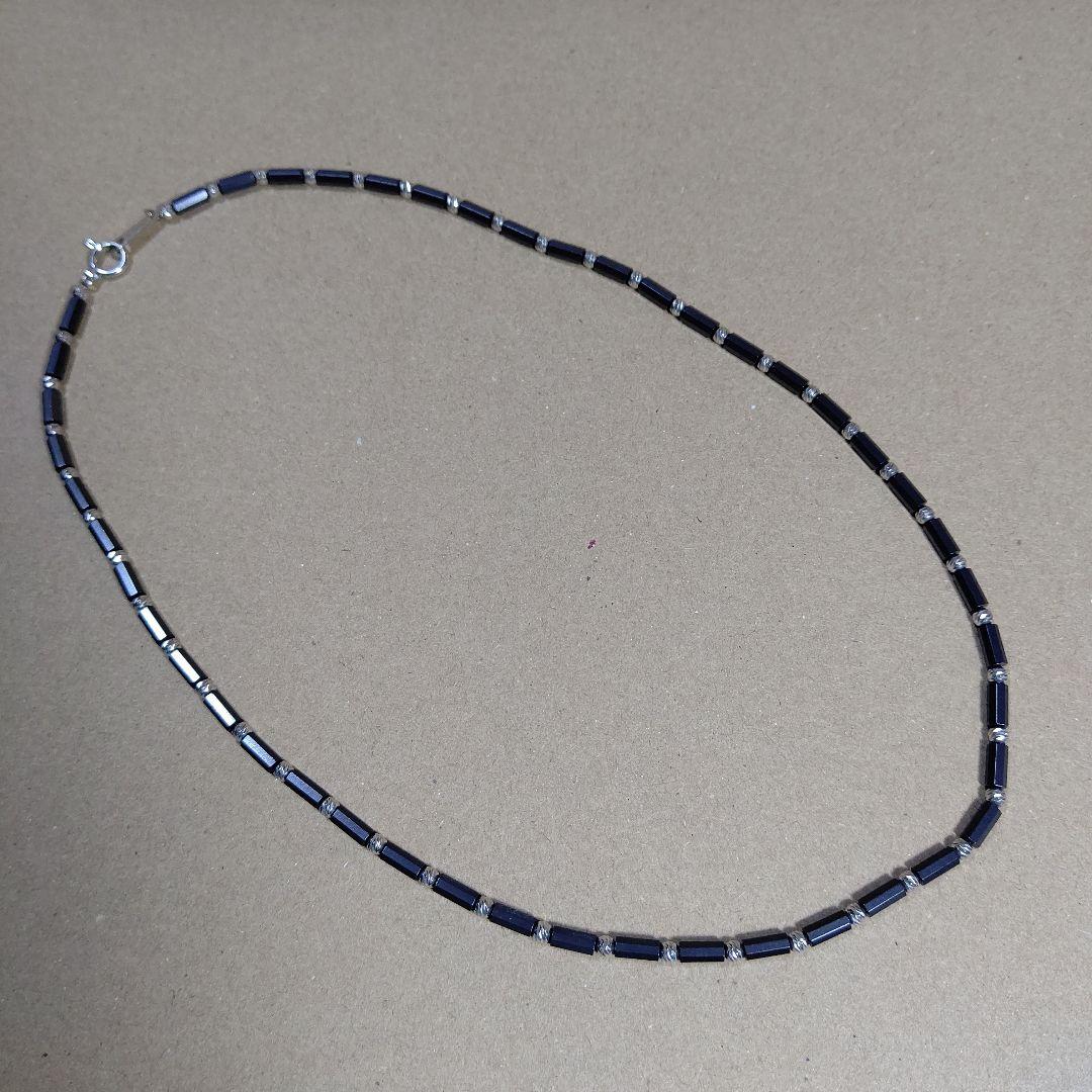 DisMoi ディモア ネックレス アスカブラック 43㎝ K18 WG 中古品