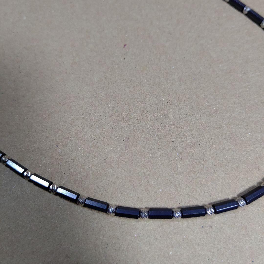 DisMoi ディモア ネックレス アスカブラック 43㎝ K18 WG 中古品