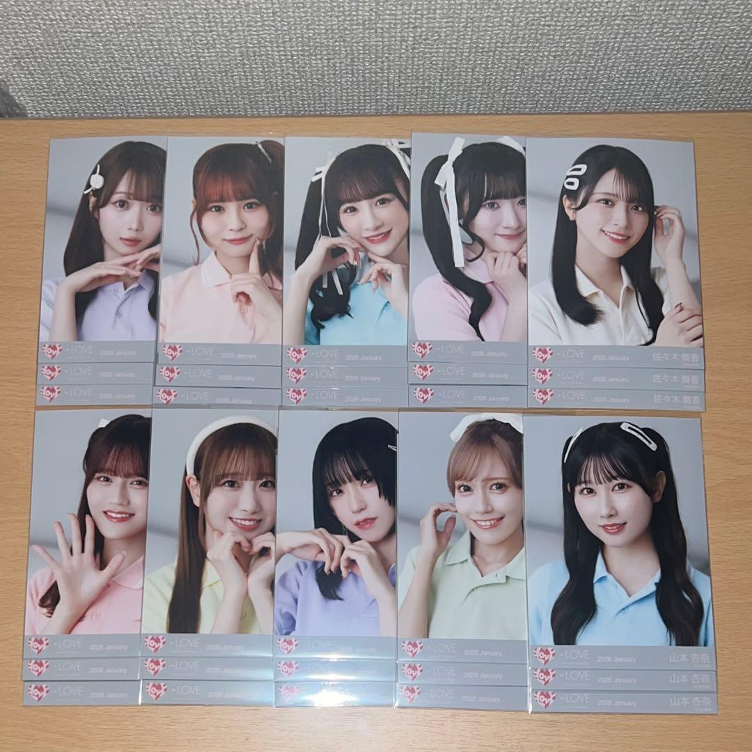 イコラブ 生写真 ポロシャツ フルコンプ 佐々木舞香 野口衣織 - メルカリ