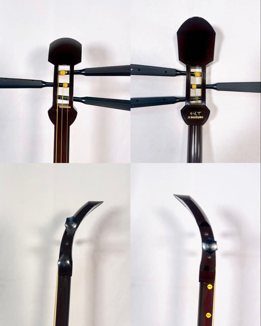【希少】教育用三味線　SUZUKI スズキ　かえで　細棹　皮破れなし